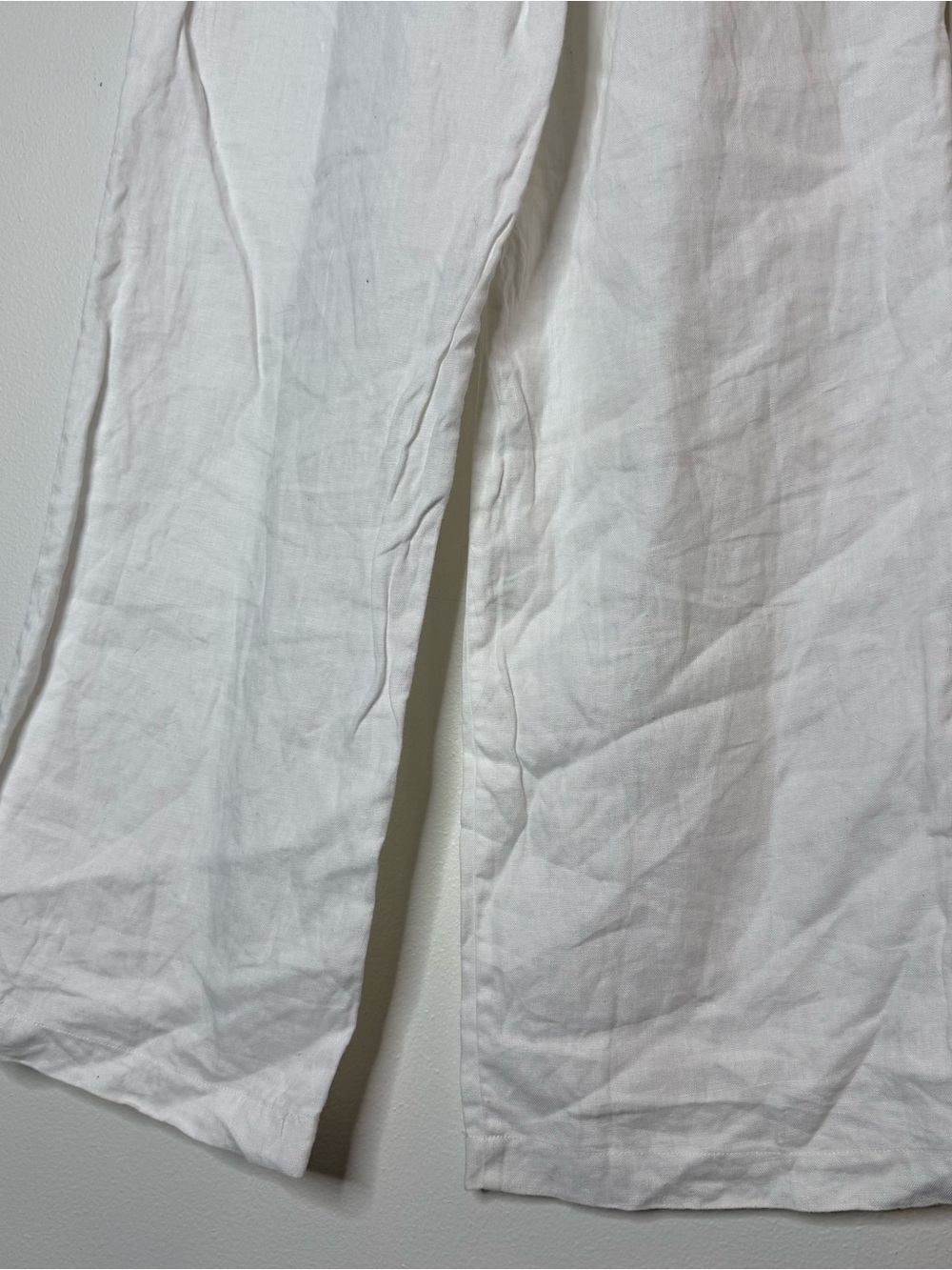 Reformation Olina 100% Linen Wide Leg Drawstring Waist Pull On Breezy Pant small - Picture 5 of 10